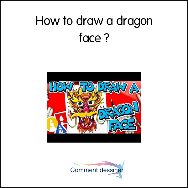 How to draw a dragon face